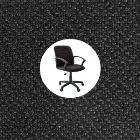 Кресло для персонала Chairman 627 черное, ткань стандарт 15-21